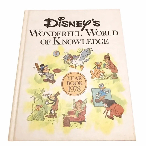 Disney’s World Of Knowledge Yearbook 1978 Book - Picture 1 of 9